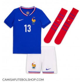 Camisa de time de futebol França Kante #13 Replicas 1º Equipamento Infantil Europeu 2024 Manga Curta (+ Calças curtas)